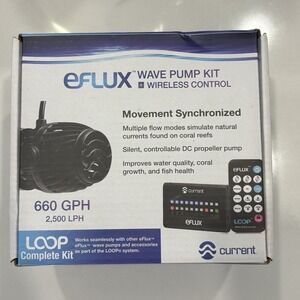 Current USA eFlux Wave Pump Kit 660 GPH Wireless Control LOOP Model 6000